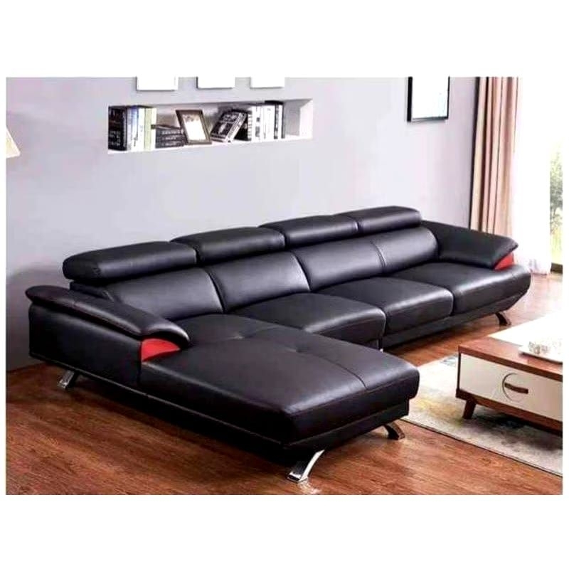 sofa kulit Letter l