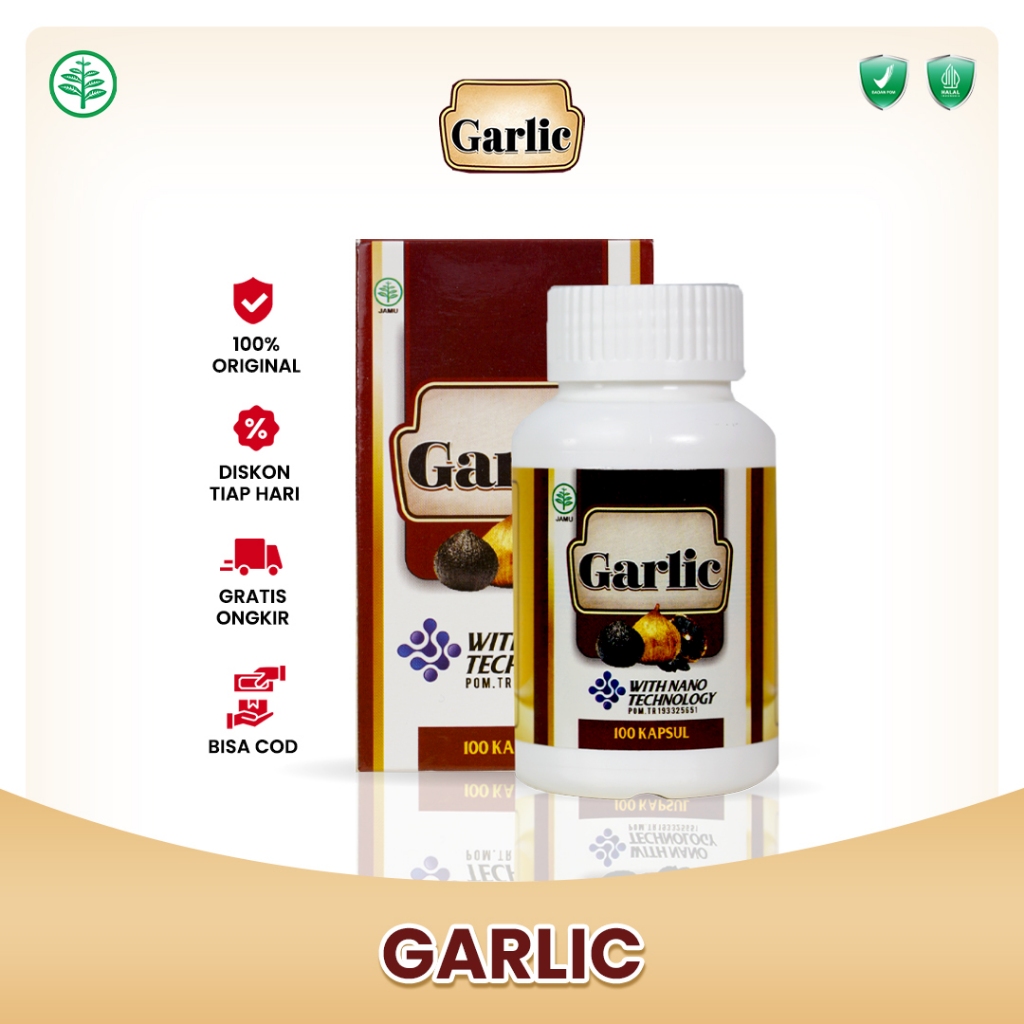 Black Garlic Kapsul Original 100% Ekstrak Bawang Hitam Bawang Putih Hitam Bawang Lanang Tunggal Herb