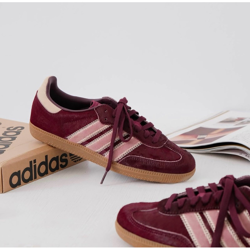 ADIDAS ORIGINALS SAMBA | ADIDAS ORIGINALS SAMBA MAROON | SAMBA PONYHAIR