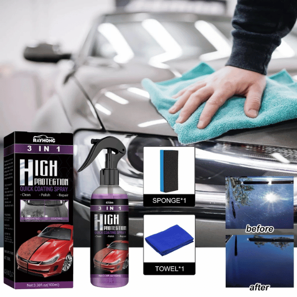 Pengkilap Body Motor Mobil / Nano Coating Anti Gores Poles Coating & Sealant Mobil Rayhong 3 IN 1