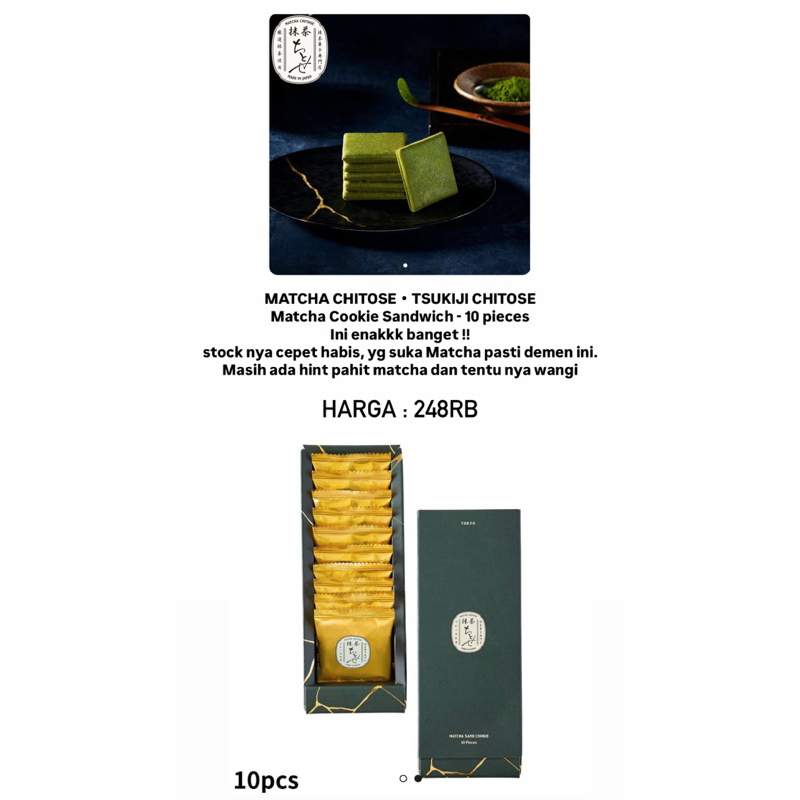 

Japan Langue De Chat / Chitose Matcha / Kobe French Toast / Saqu Hazelnut / Saqu Hokkaido Wine / LeTao Lidah Kucing