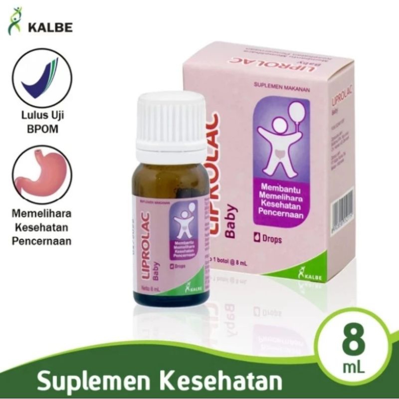 LIPROLAC BABY DROPS 8ML SUPLEMEN MAKANAN UNTUK BAYI DAN ANAK-ANAK