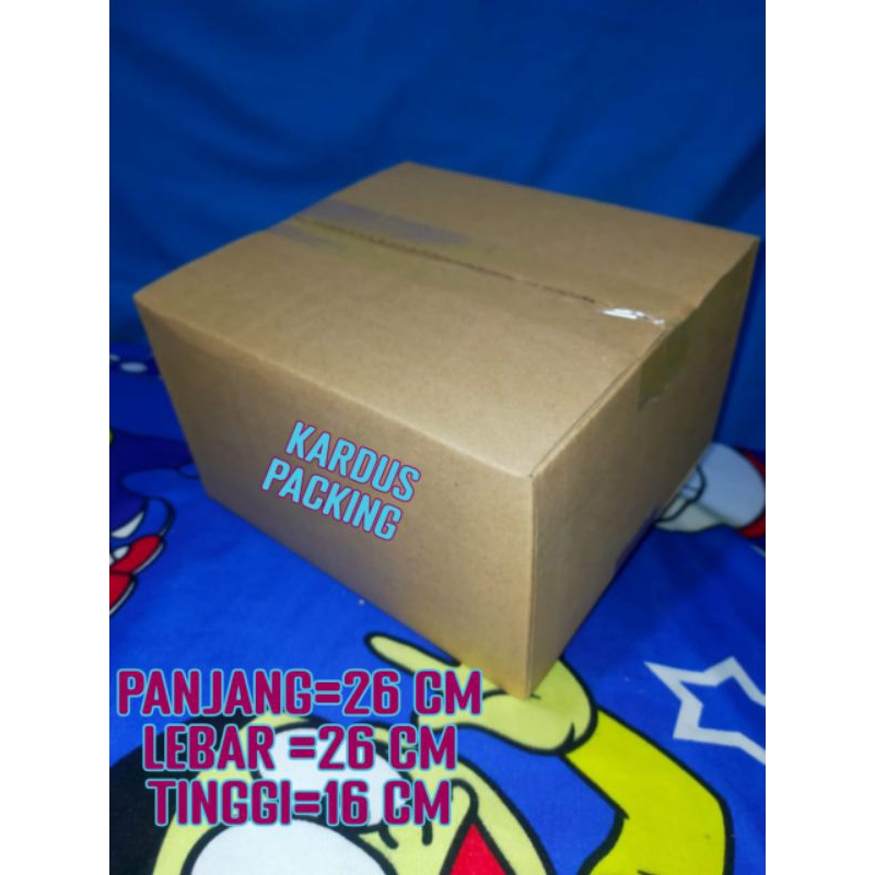 

kardus packing UK 26x26x16 kardus besar