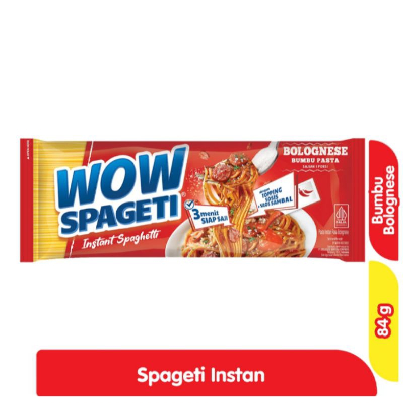 

Wow Spageti Bolognese 3 Pcs