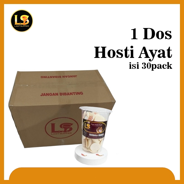 

Last Supper - 1Dos (30pack) Hosti Ayat Gelas (isi 200)
