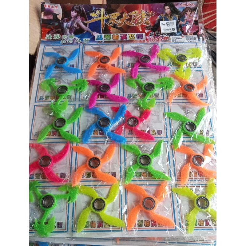 6PcMainan Anak Spinner Karambit