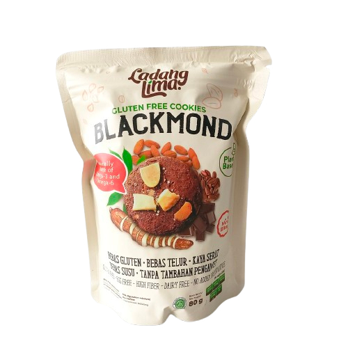 

LADANG LIMA BLACKMOND GLUTEN FREE COOKIES PCH 80 GR 8997204770421