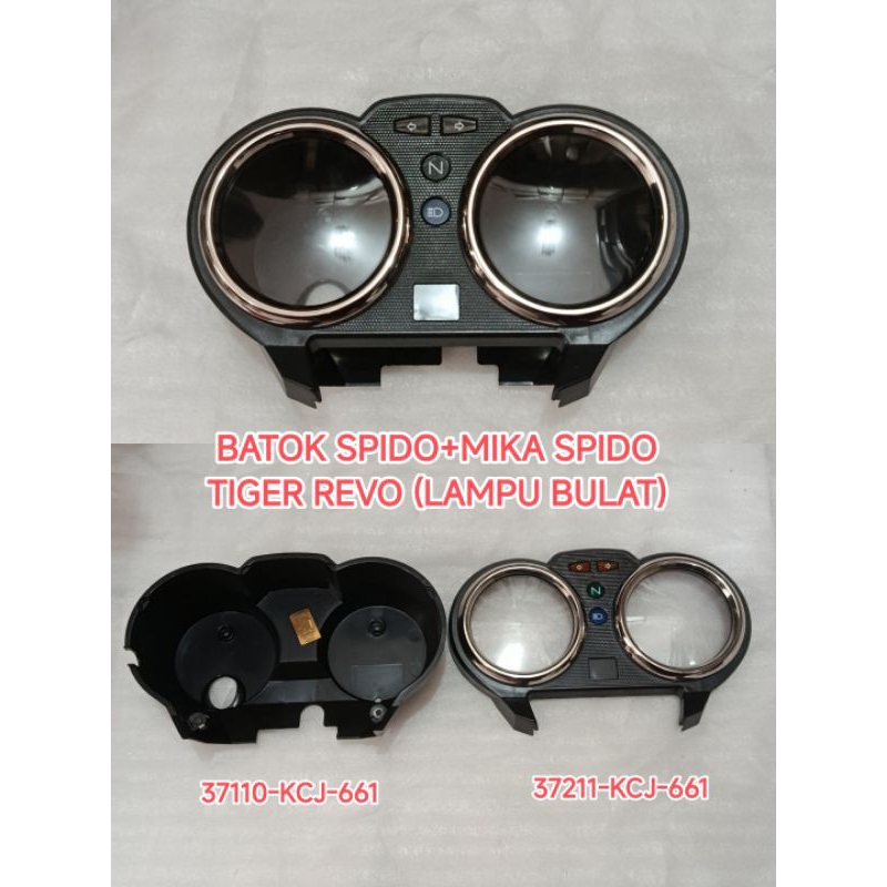 Cover spidometer+Tutup Honda Tiger Revo Lampu Bulat Original AHM