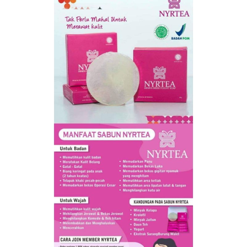 Ready stok ,siap kirim 10 arnifa(1/2 box) sabun arnifa by nyrtea ,sabun viral pemutih wajah dan selu