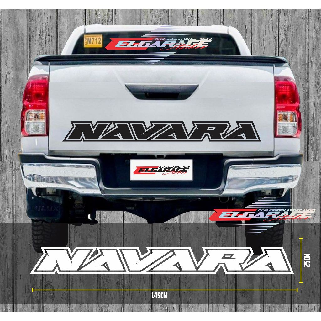 Sticker bak mobil navara sticker bak belakang mobil navara terlaris stiker mobil navara - elgarage01