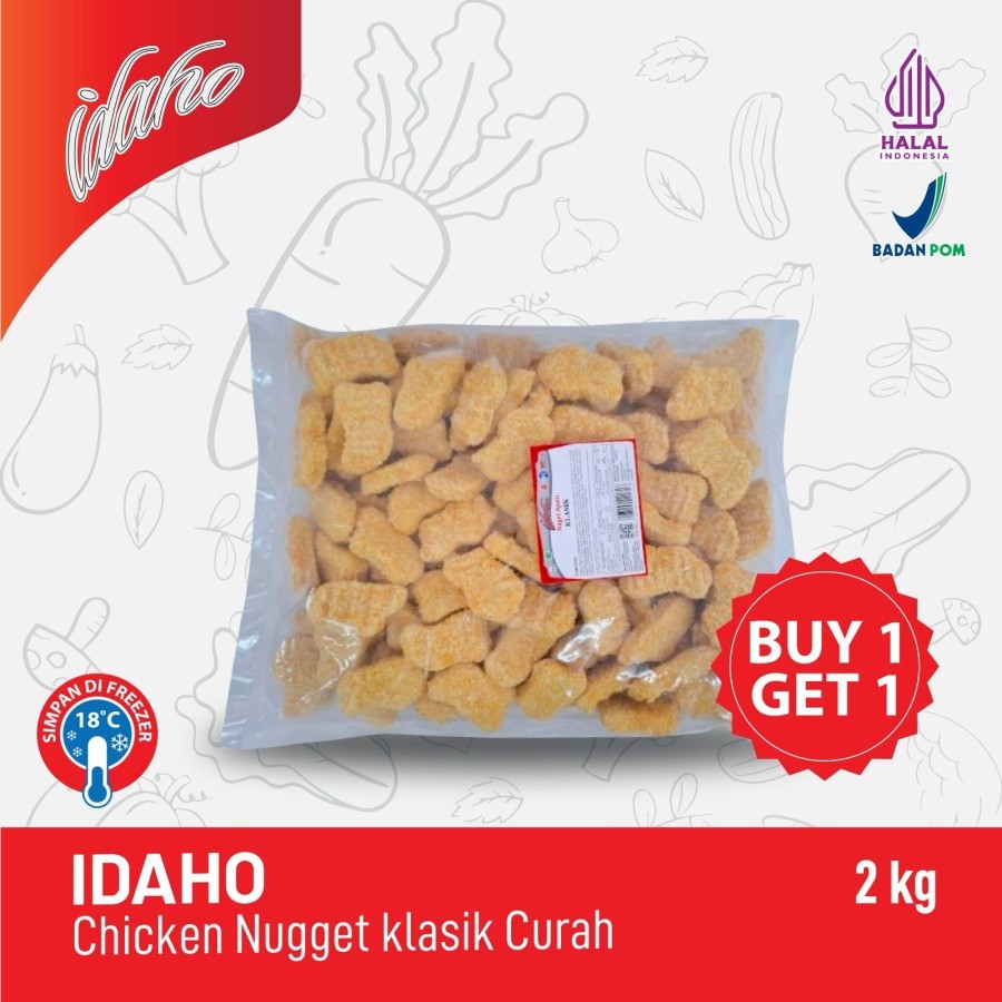 [BUY 1 GET 1]  IDAHO Chicken Nugget Klasik Curah 2 Kg