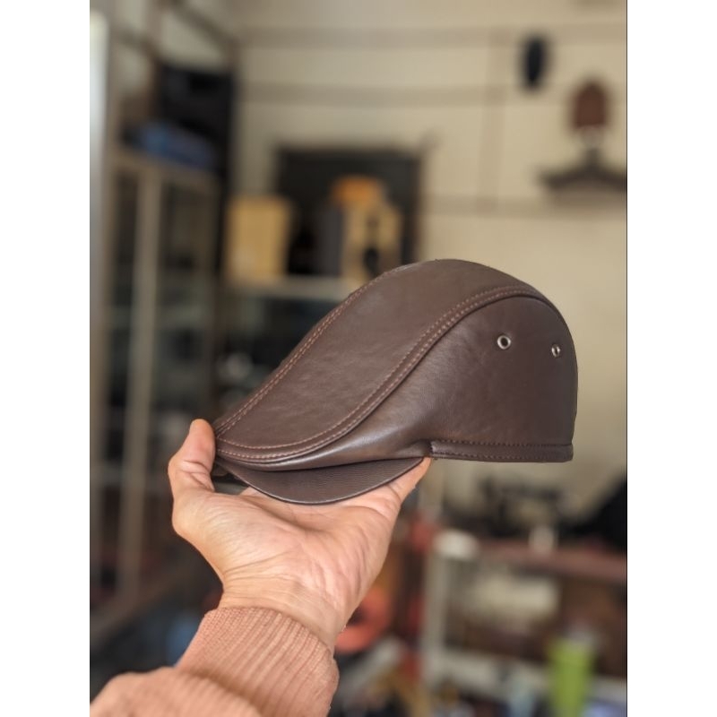 Topi Kulit Asli Model Pet