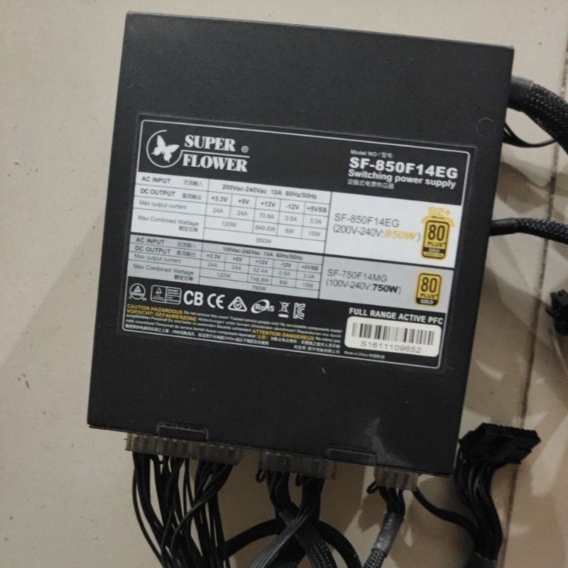 power supply super flower 850watt 80plus gold