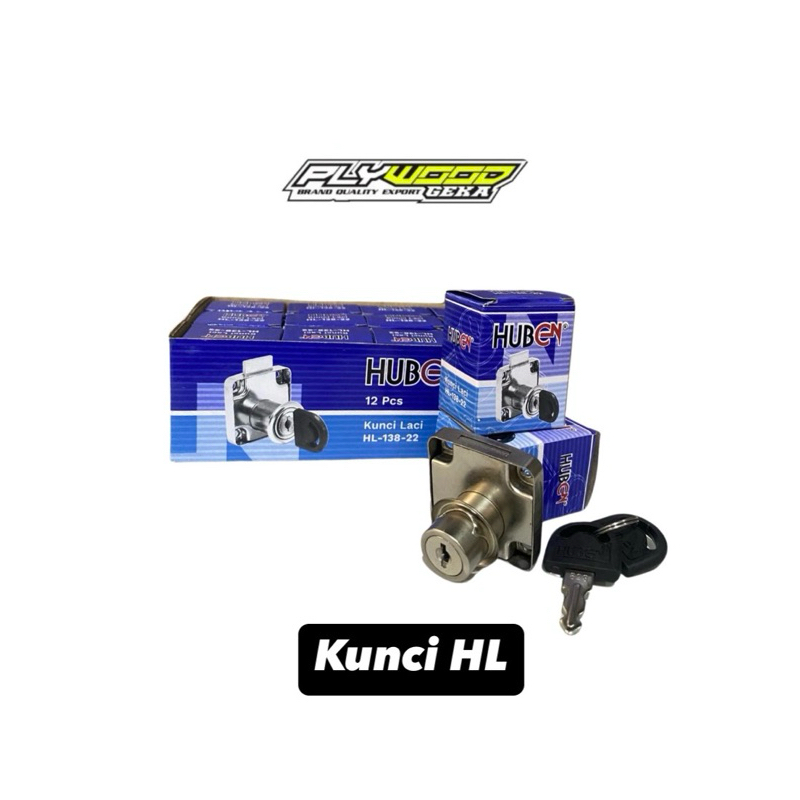 kunci camlock huben hl138-22/ kunci loker / kunci laci hl 138-22mm