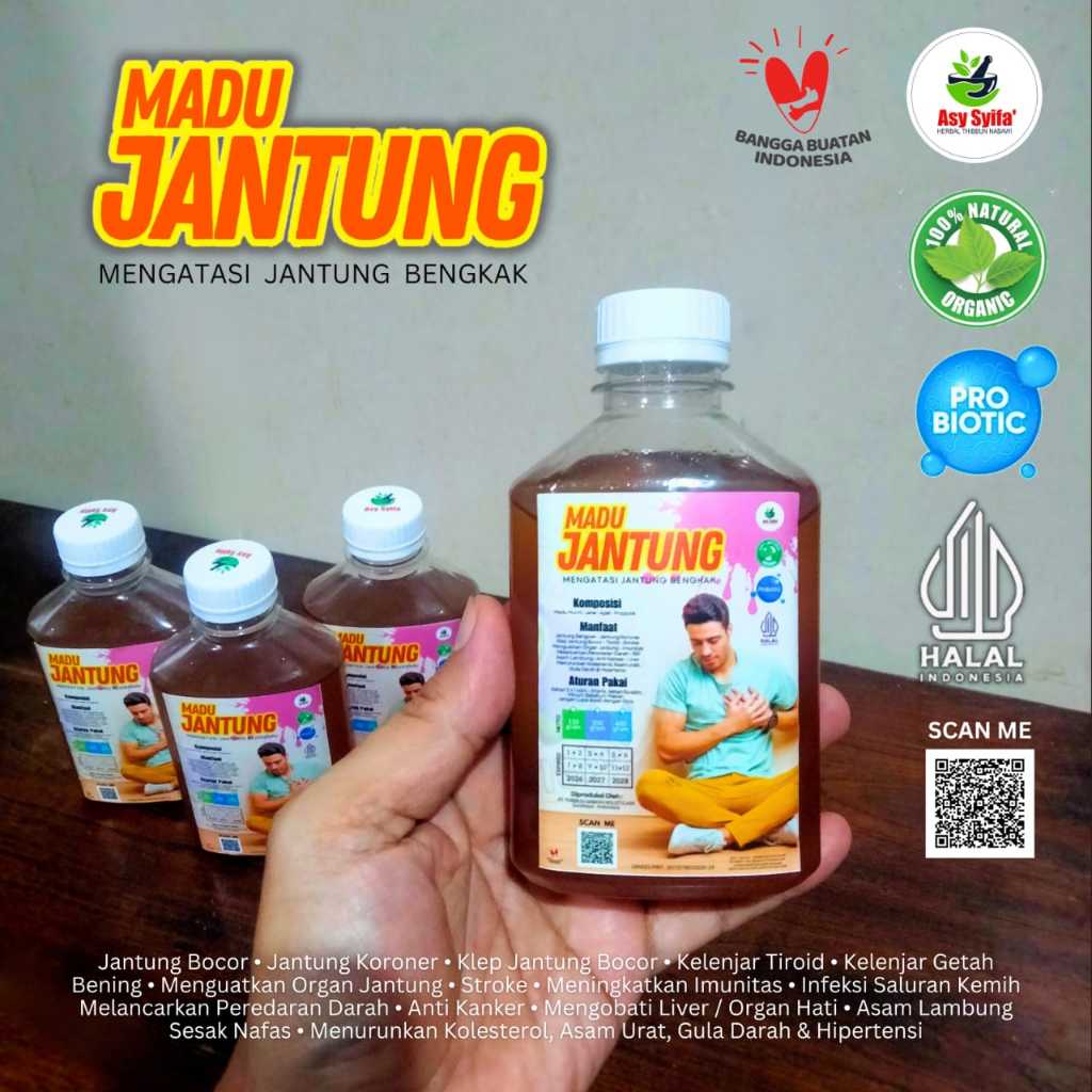 Madu Jantung with mother jantung bengkak