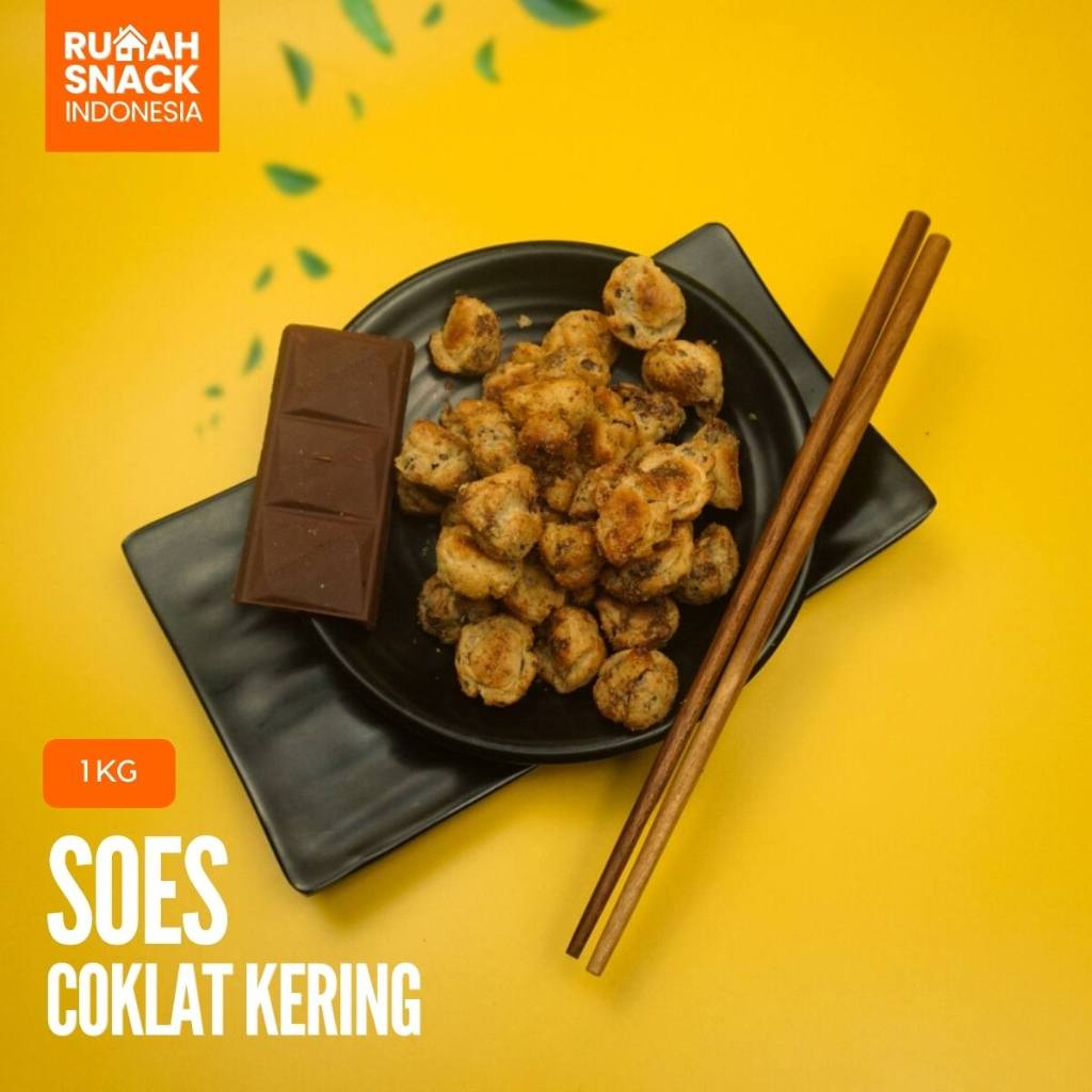 Makanan Ringan Soes Coklat 1kg Cemilan Snack 1 Kilo Manis Extra Coklat