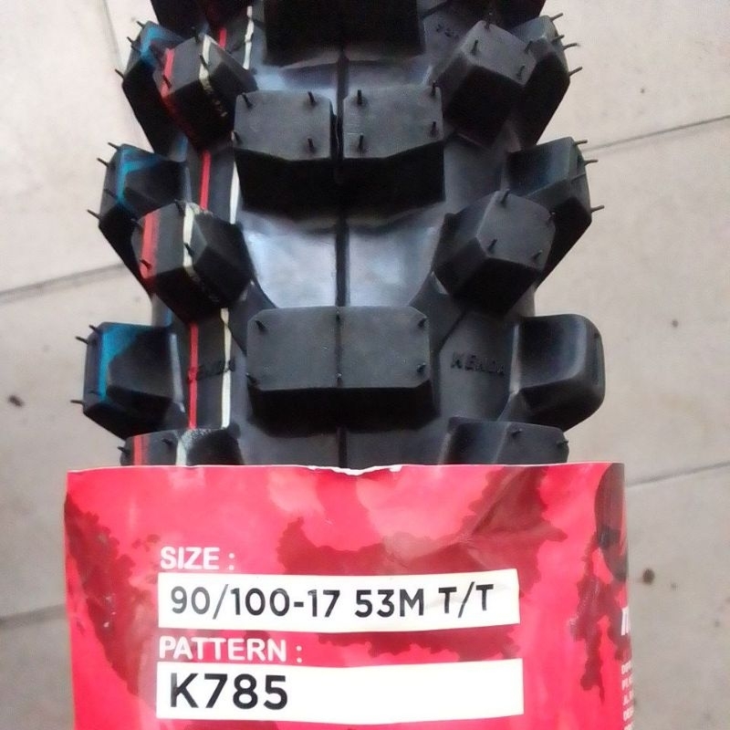 ban trail kenda k785 ring 17 ukuran 90/100-17 ban motor cross/trail