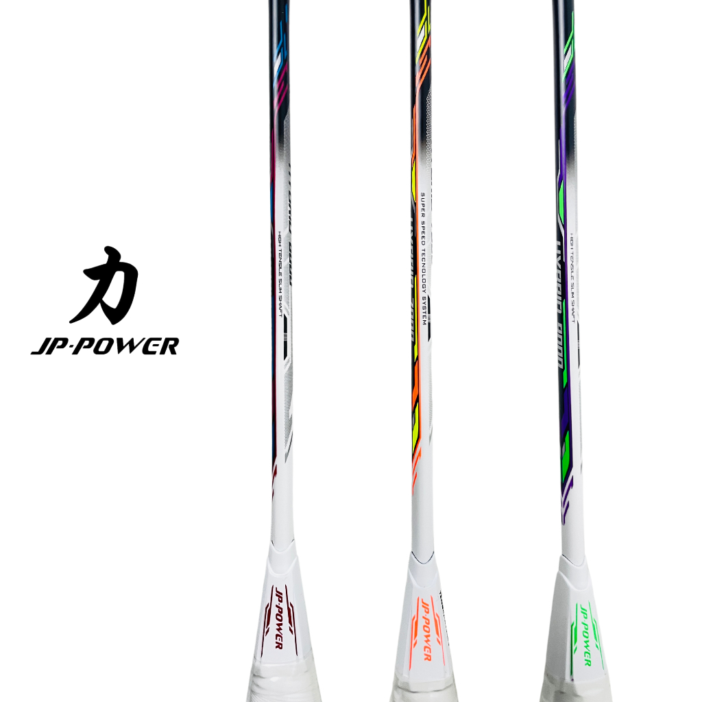 Best Sale Jp Power Raket Badminton Hybrid 7000 8000 9000 Original 5U 35 Lbs Professional Racket Bulu
