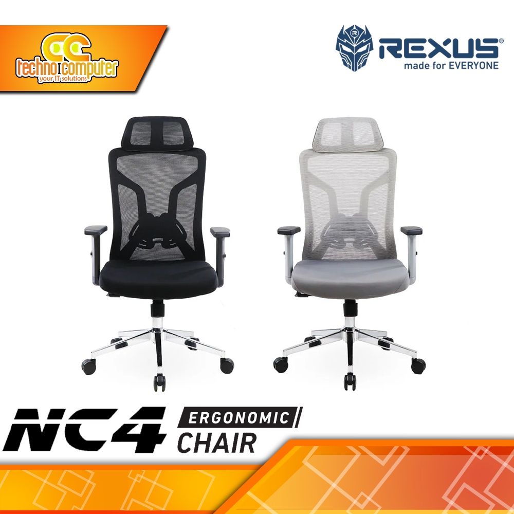 KURSI OFFICE REXUS NC4 ERGONOMIC OFFICE CHAIR / Rexus Ergonomic Chair