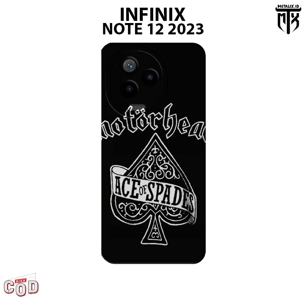 Casing INFINIX NOTE 12 2023 - Case INFINIX NOTE 12 2023 BAND MOTORHEAD ENGLAND SOFTCASE PROCAMERA CA