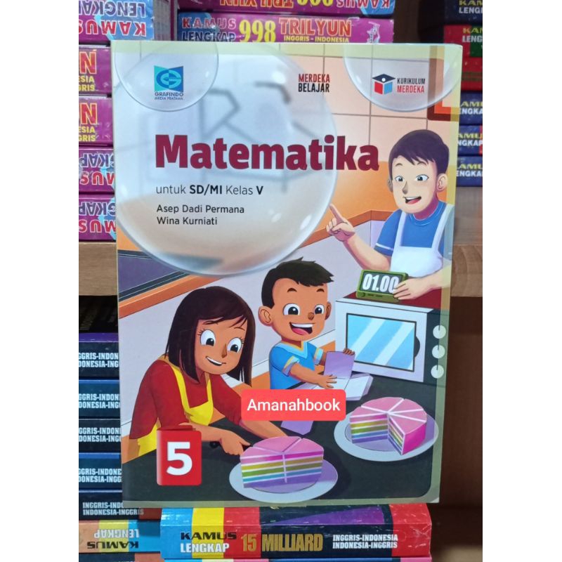 Buku Matematika SD Kelas 5 Kurikulum Merdeka Grafindo