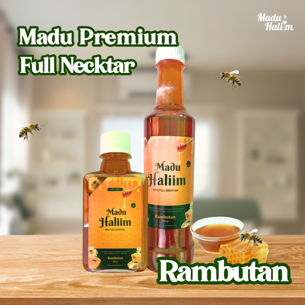 

Madu Rambutan - Madu Haliim Premium Full Nektar