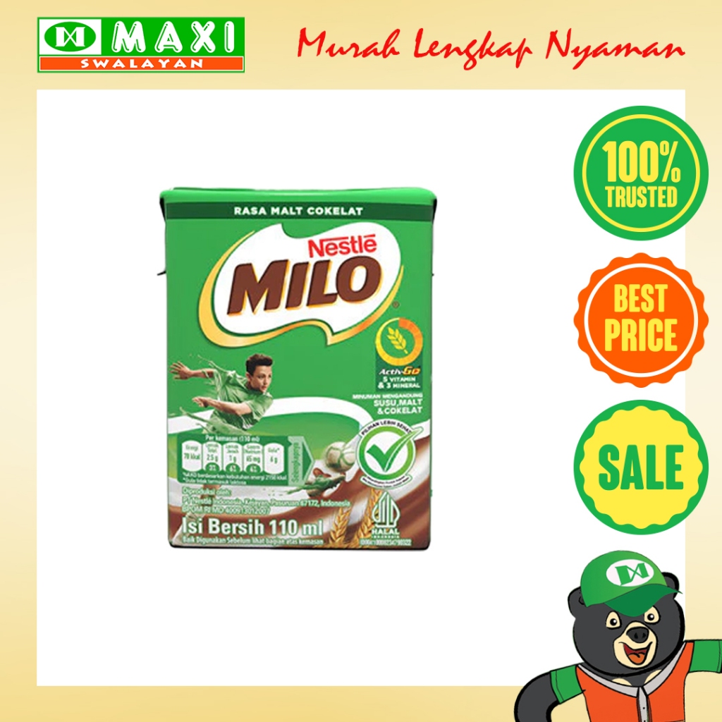 

Nestle Milo Rasa Malt Cokelat 110ml