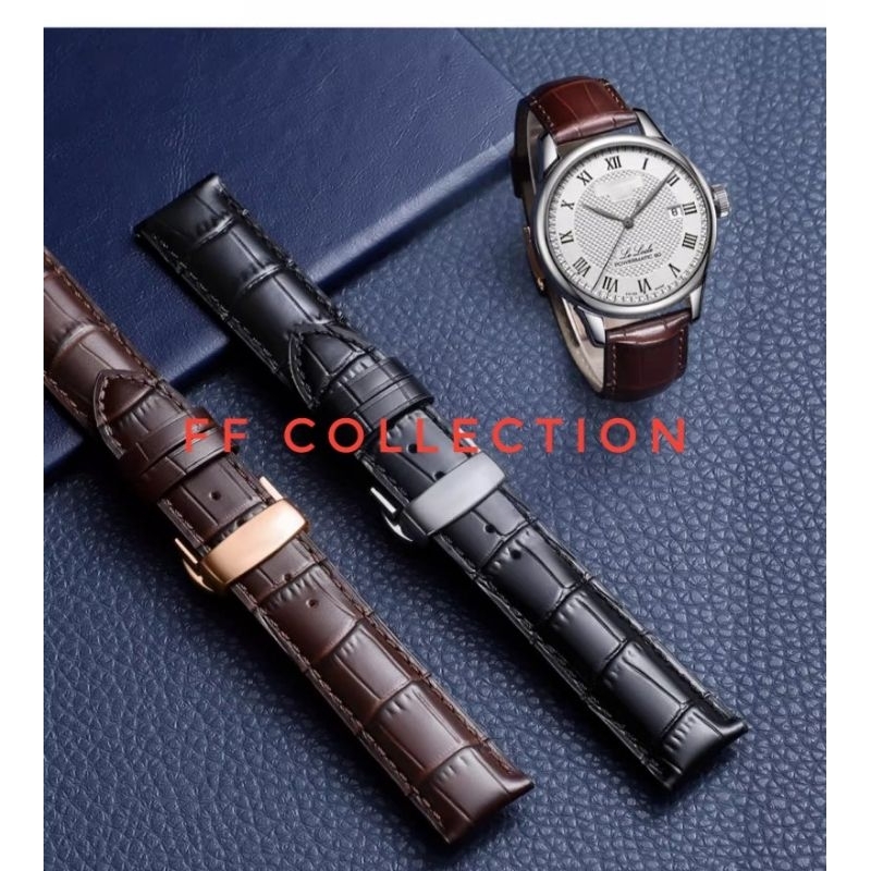 FF COLLECTION HANDMADE PEN QUICK RELEASE TALI JAM KULIT GRATIS buckle butterfly clip SEIKO  20MM 22M