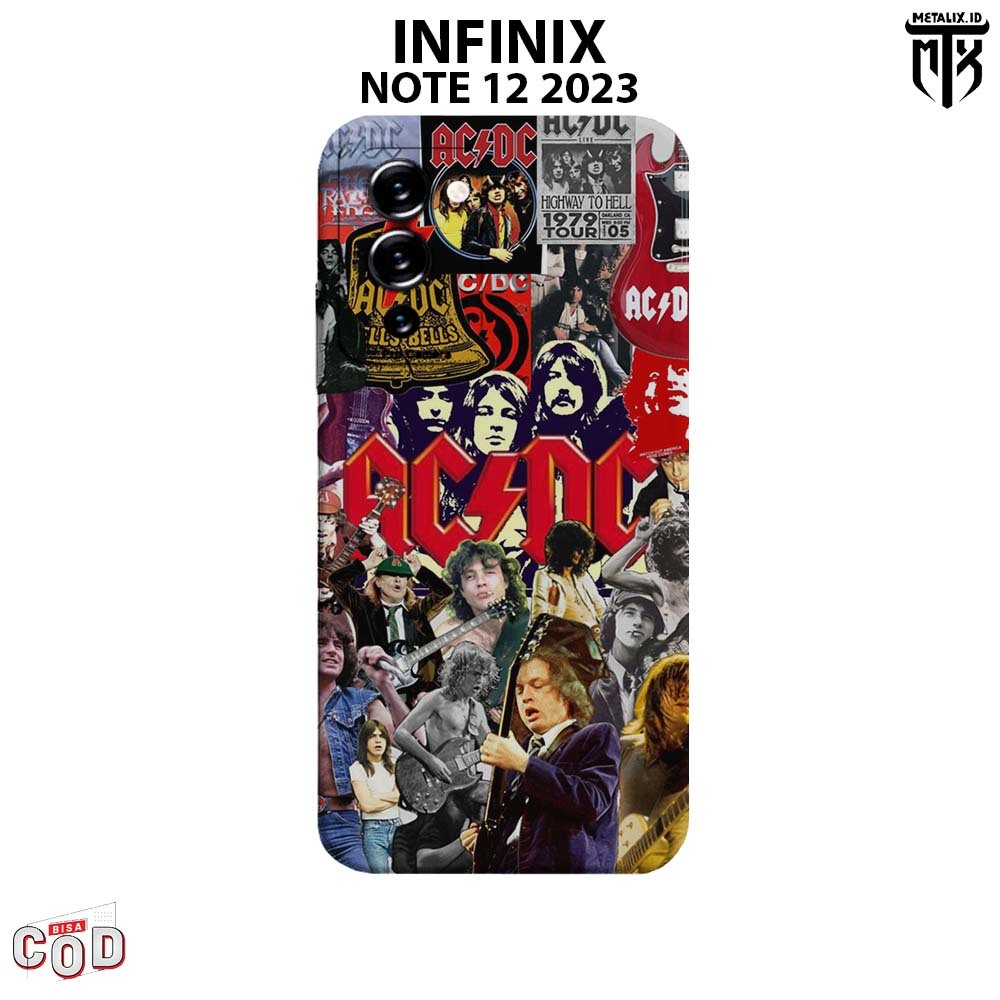 Casing INFINIX NOTE 12 G96 - Case INFINIX NOTE 12 G96 BAND ACDC SOFTCASE PROCAMERA CASE HANDPHONE