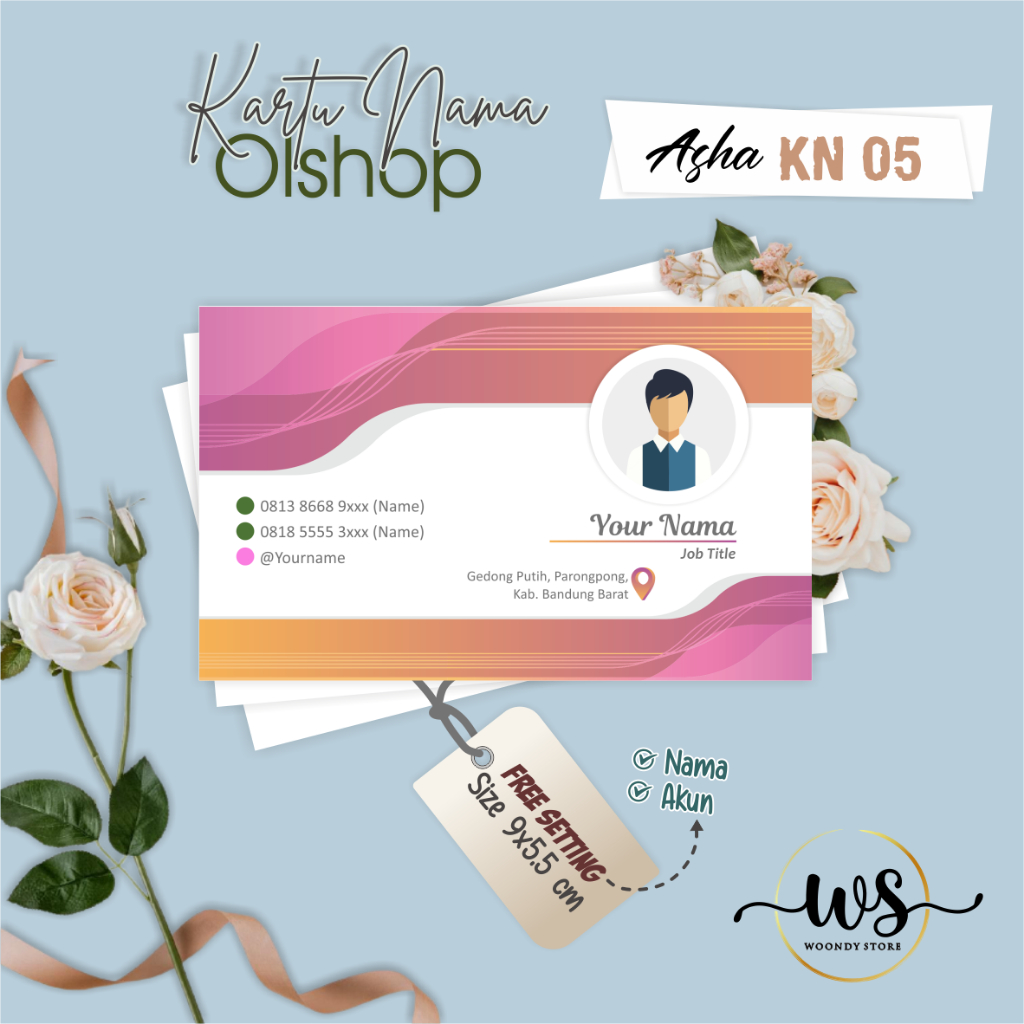 

[100 pcs] KARTU NAMA CUSTOM OLSHOP PREMIUM