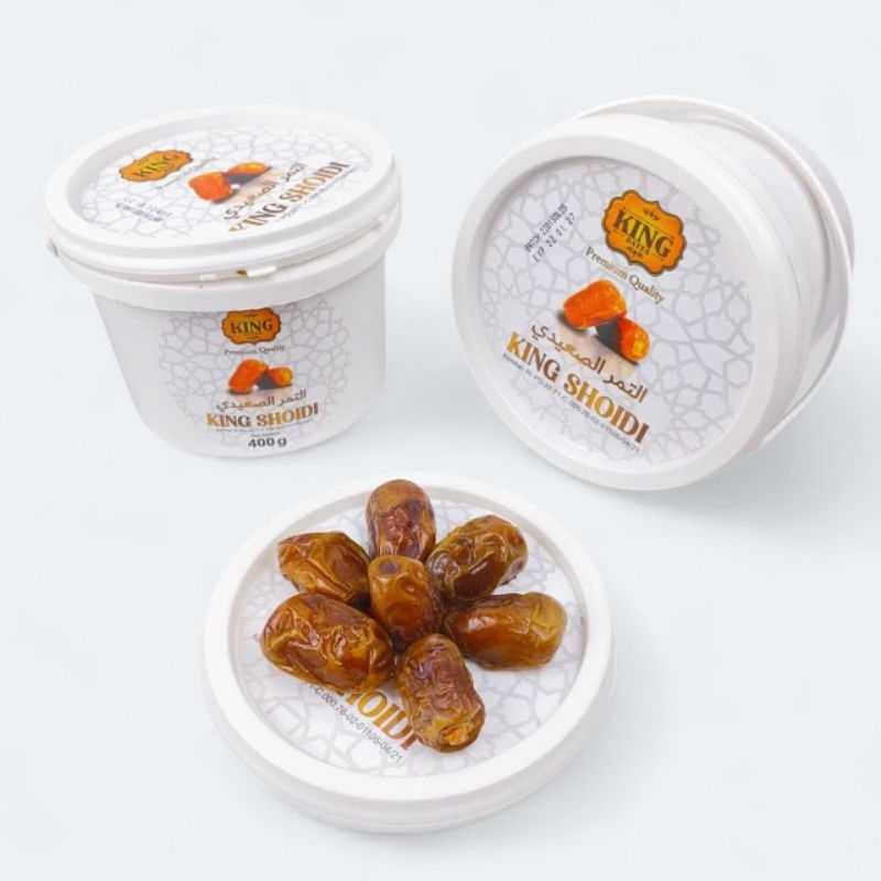

kurma premium lezat manisnya pas KING SHOIDI SETARA SUKARI ember 400gr