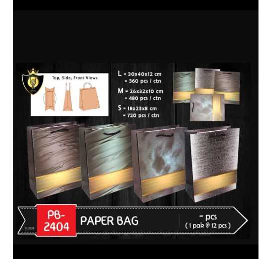 

Paperbag Tas Kertas LARGE/Paperbag Murah/ Tas Souvenir KODE 2404 L