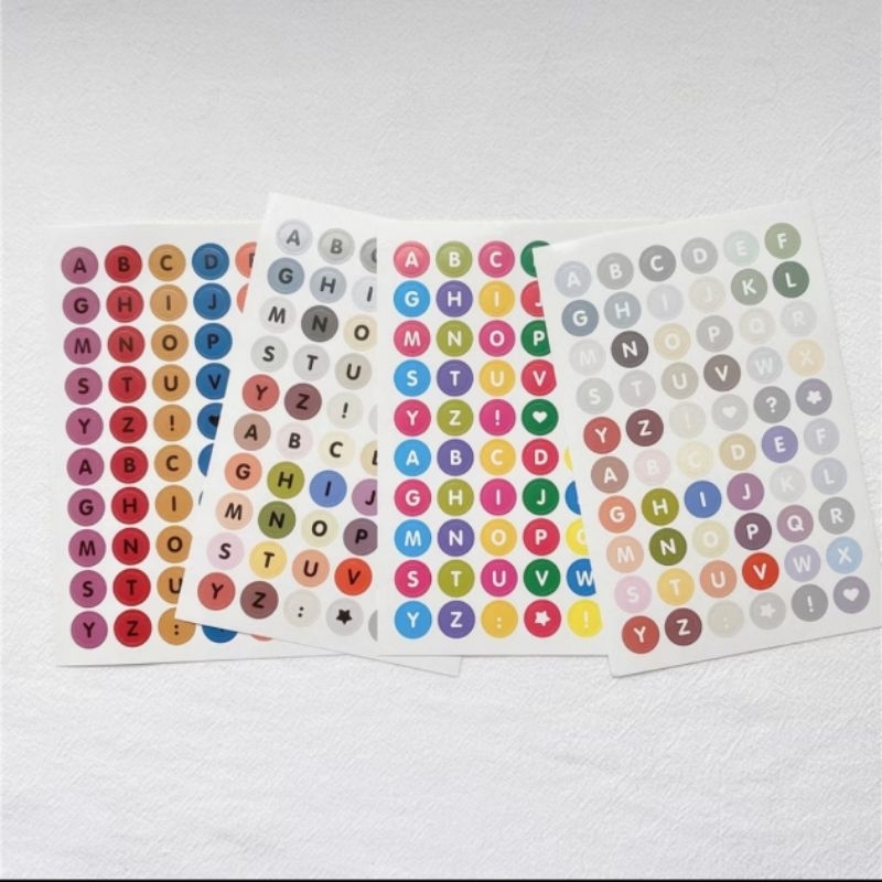 

Stiker huruf / sticker alphabet estetik jurnal planner diy diary