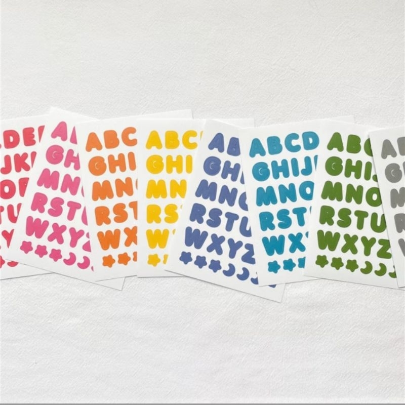 

Stiker huruf / sticker alphabet deko jurnal diary planner boju diy