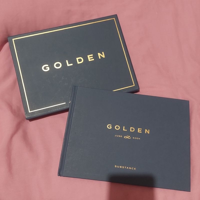 ALBUM ONLY JUNGKOOK BTS GOLDEN SUBSTANECE BIRU PHOTO BOOK KPOP MURAH UNSEALED SECOND BEKAS PHOTOBOOK