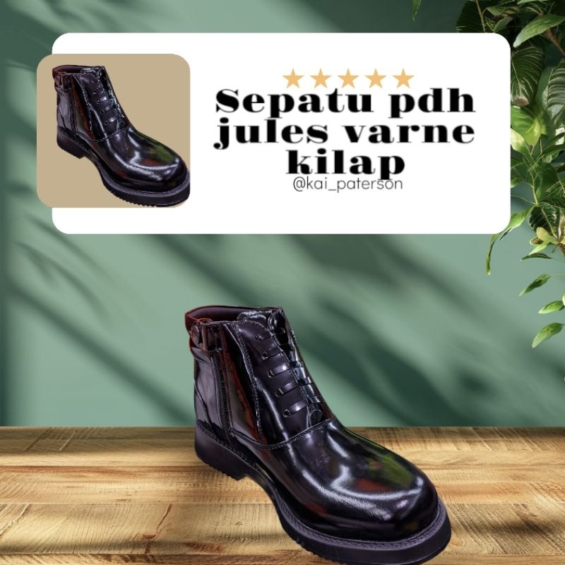 SEPATU PDH JULES VERNE KILAP / SEPATU PDH SECURITY SEPATU PDH SATPAM, SEPATU PDH KILAP - 40