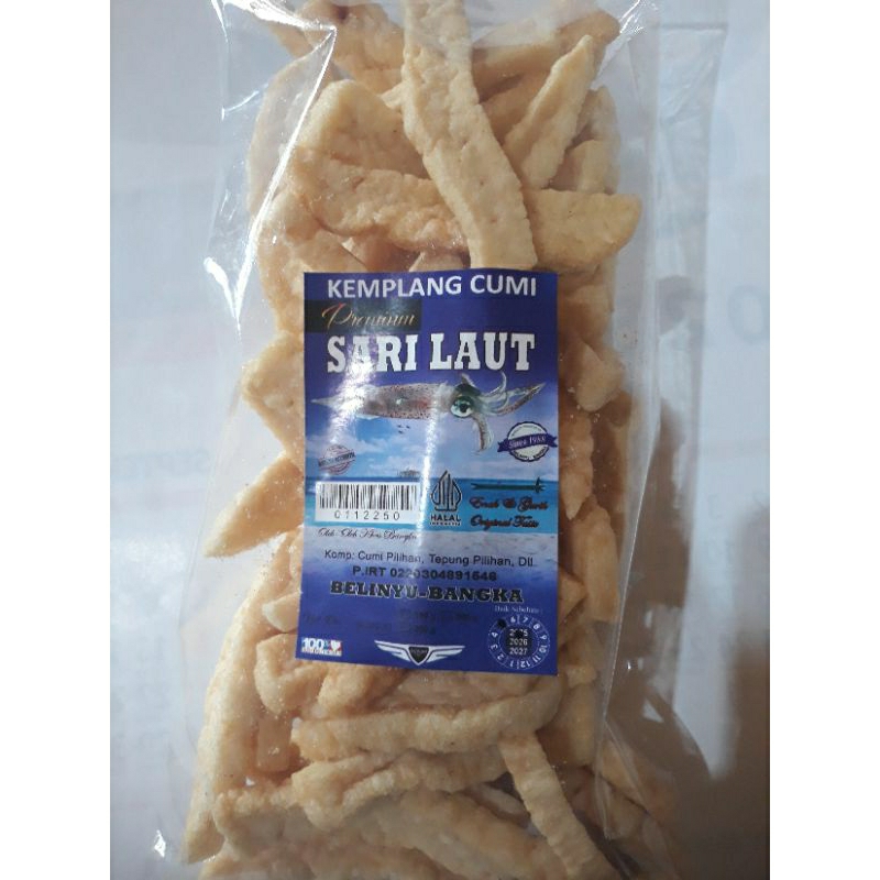 

Kerupuk kemplang goreng premium stik cumi cumi Sari Laut