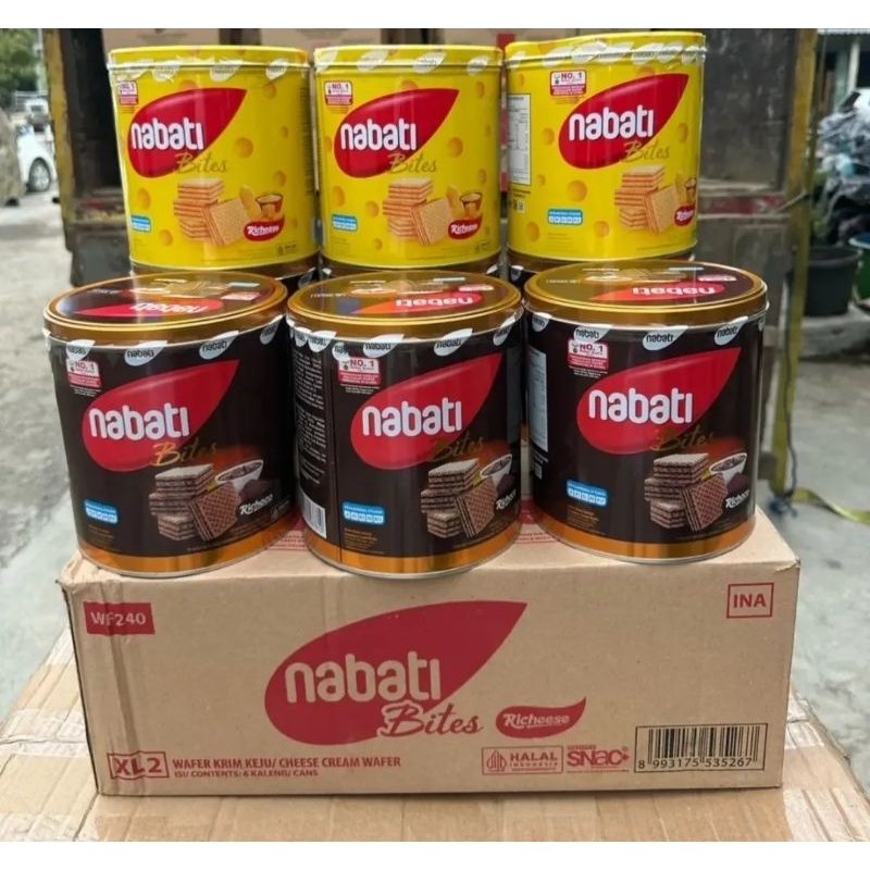 

PROMO NABATI WAFER KALENG COKLAT DAN KEJU 240G