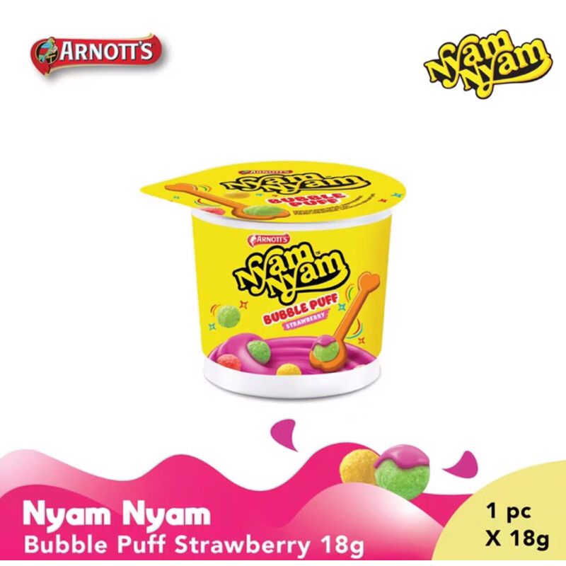 

Nyam-Nyam Bubble Puff Strawberry 18 gr