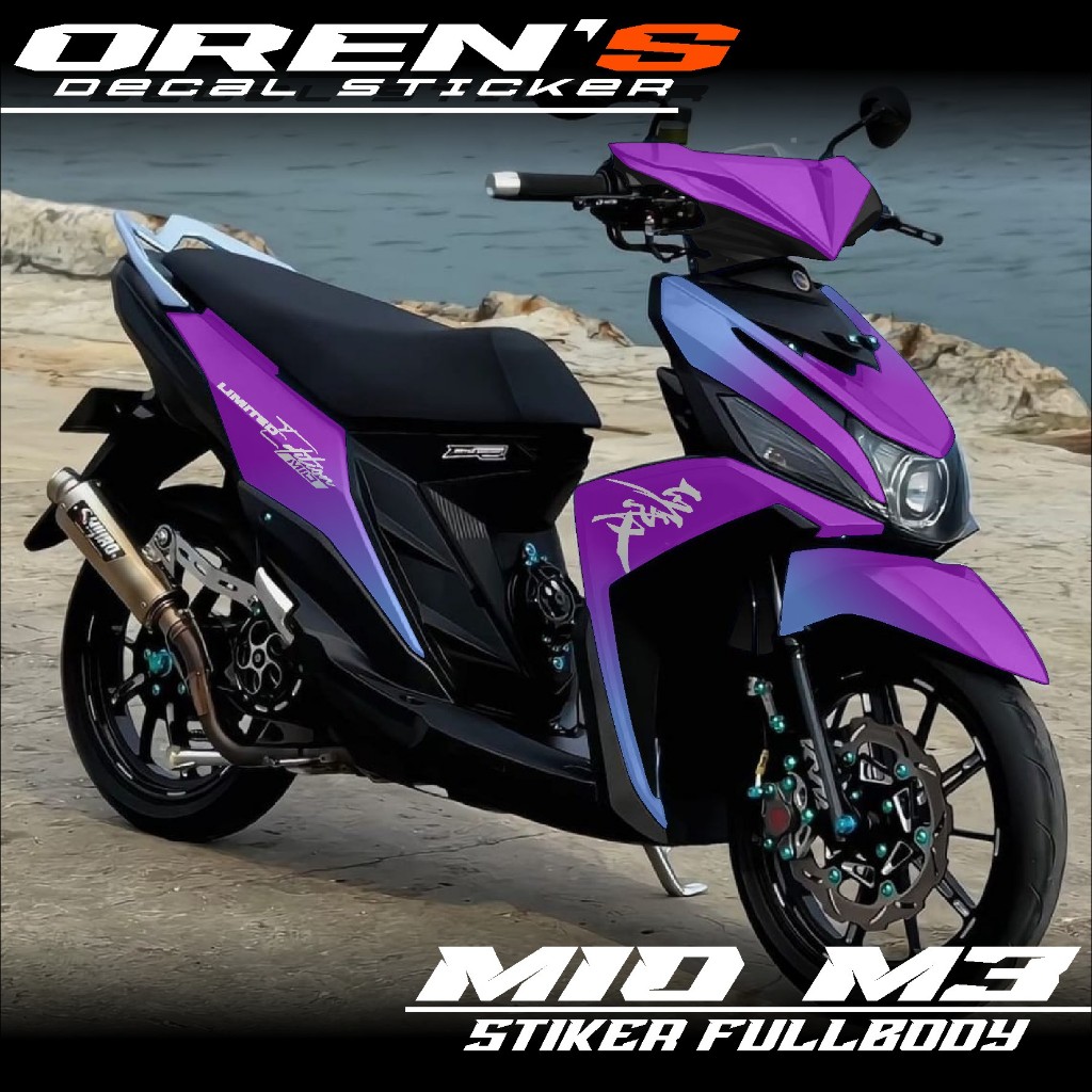 Decal Stiker Yamaha Mio M3 125 Fullbody Stiker Mio Z Fullbody Gradasi Simpel Motif Limited Edition