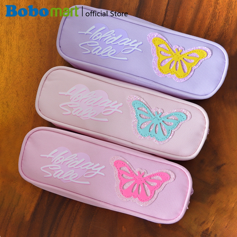 

BOBOMART Tempat Pensil BT Motif Space, Butterfly, Rabbit, Kuromi & Unicorn - Lucu & Unik!