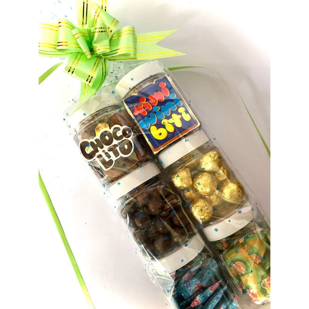 

hampers coklat permen 6 toples lebaran