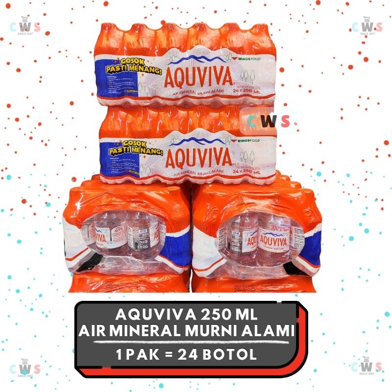 

AQUVIVA LARISST Air Mineral Murni Alami Botol Mini 250 ml - 1 Dus / 24 Pcs