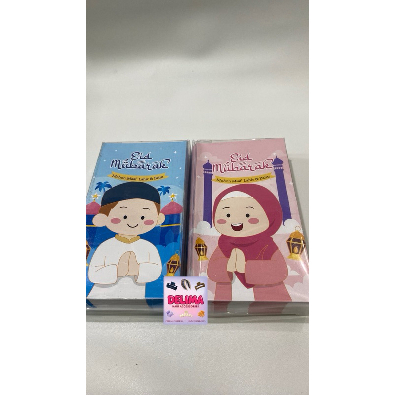 

Amplop Lebaran Idul Fitri ukuran Panjang isi 50pcs