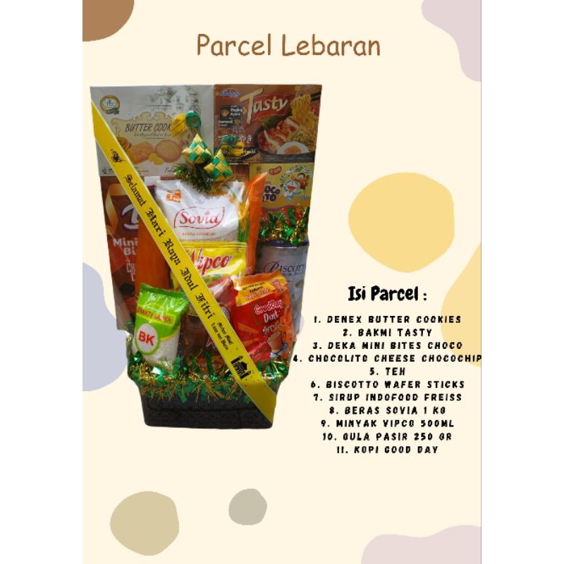 

Parcel/Bingkisan/Hampers/Paket Sembako/Paket Munggahan/Selamat Puasa/Iftar/Lebaran Idul Fitri Tipe A