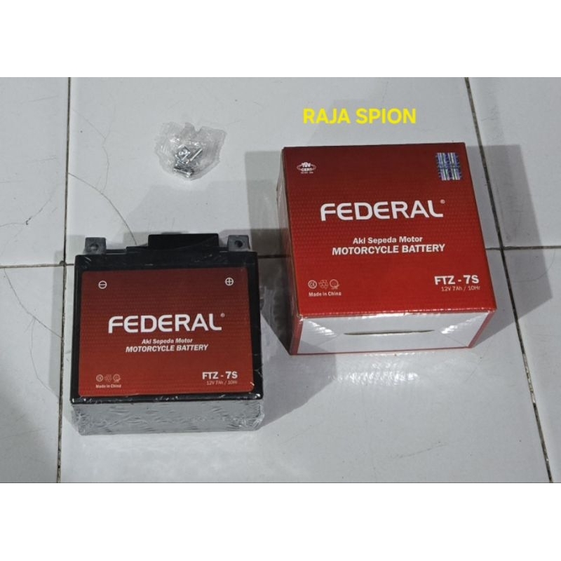 Promo Aki Full Kering Federal Gtz7S Ftz7S Satria Fu Vario 150/Aki Full Kering Federal 7Ampere/Aki