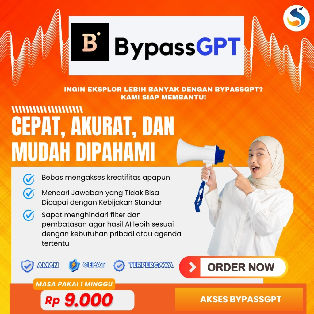 AKUN BYPASSGPT BERKUALITAS | CEPAT & ANTI RIBET | GRATIS KONSULTASI