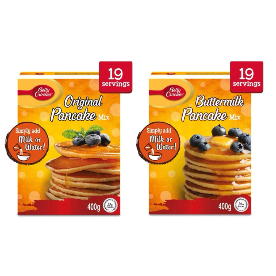 

Betty Crocker Pancake Mix Original / Buttermilk 400gr Impor Singapore
