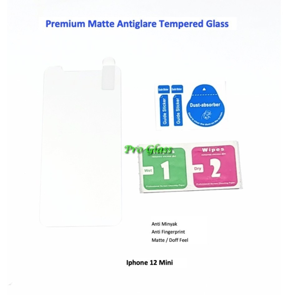 Iphone 5 6 7 8 Plus X Xr Xs Xs Max 11 12 Mini Pro Max Anti Glare Doff / Matte Antiglare Tempered Gla