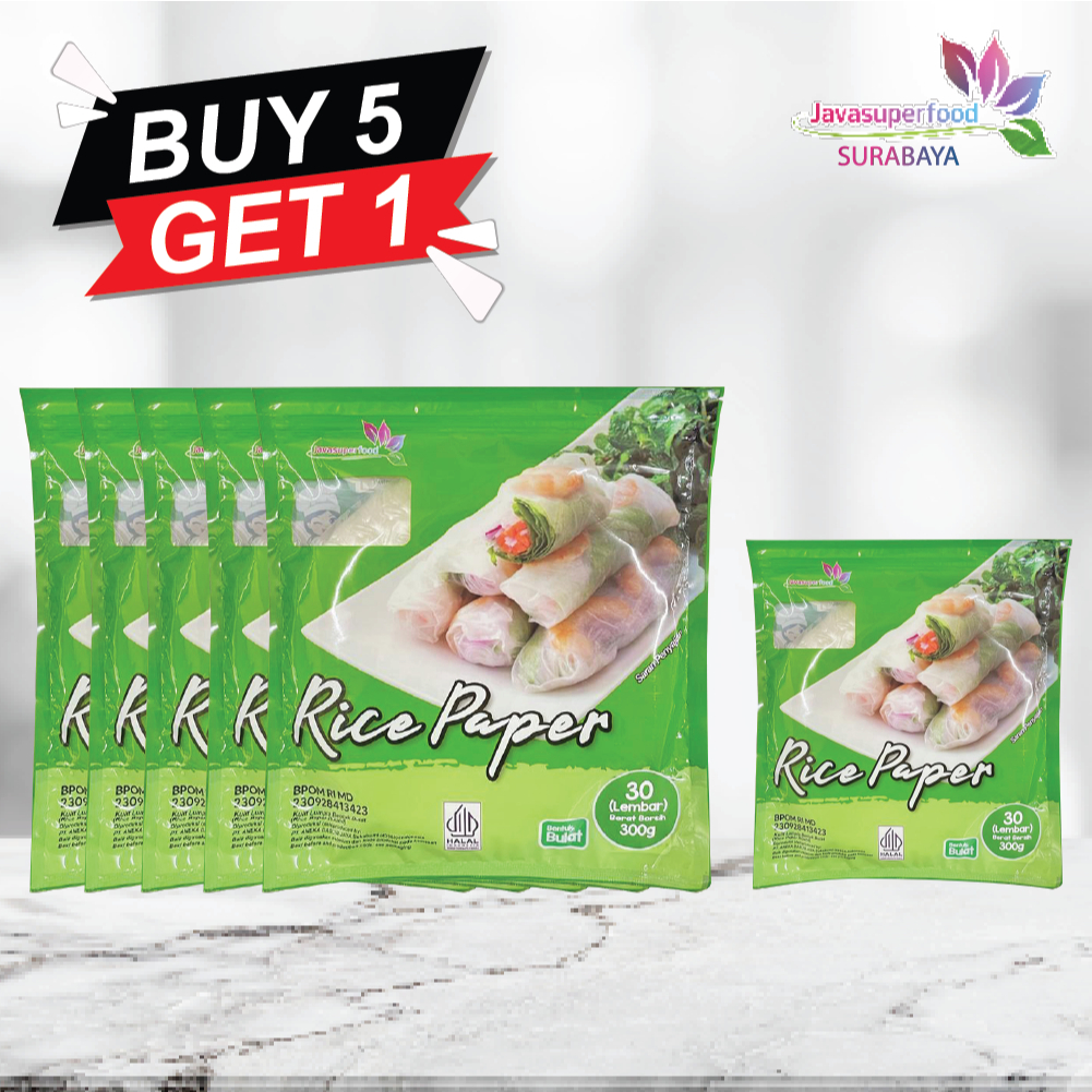 

[BELI 5 GRATIS 1] Banh Trang High Quality Rice Paper / Rice Paper / Kulit Lumpia Vietnam Rice Paper 300g / rice roll spring roll / Salad Wrap / Rice paper 300g